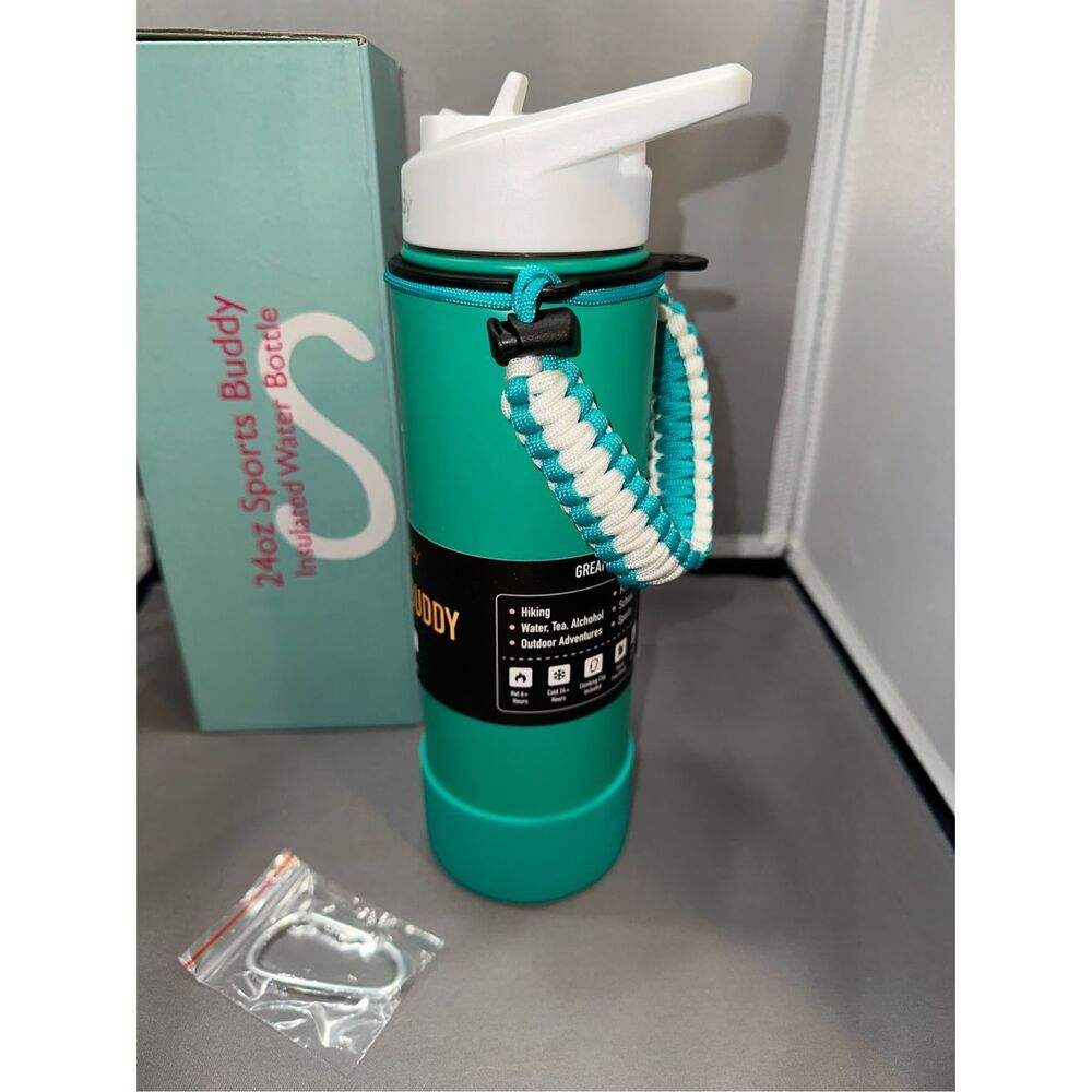 NIB Frost Buddy 24oz Sports Buddy water bottle- Smile